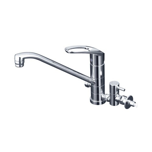 寒流し台混合栓止水栓付