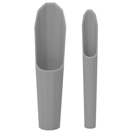 FG プラ 多肉土入れ2点セット グレー