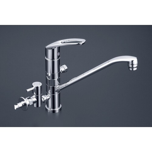 流し台混合栓 止水栓付