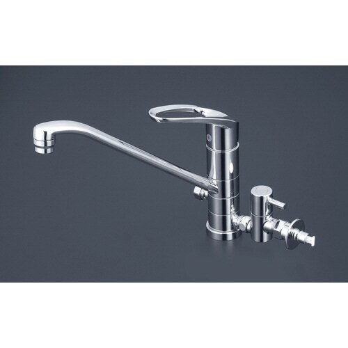 流し台混合栓 止水栓付