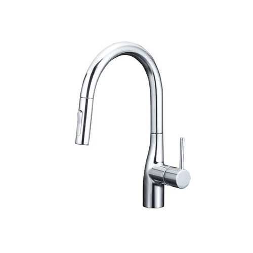 寒 グースネック混合栓 eレバー