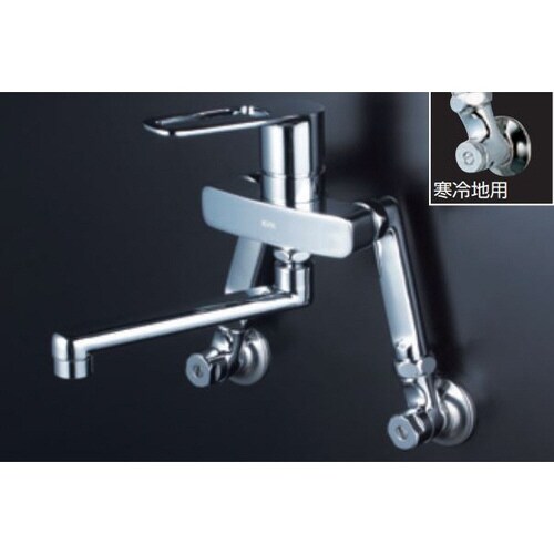 KV 寒シングル混合栓ソケット150mm