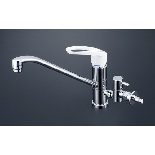 流し台混合栓 止水栓付