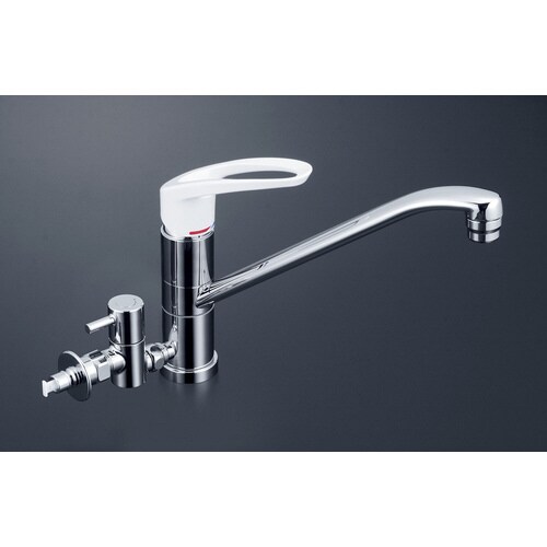 流し台混合栓 止水栓付