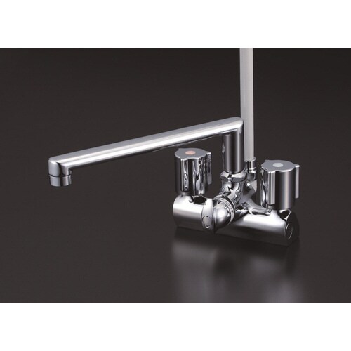 デッキ一時止水付2ハンドルシャワー