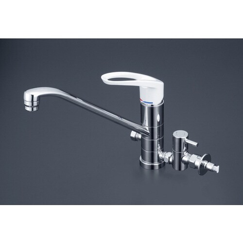 流し台混合栓 止水栓付