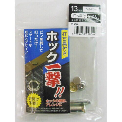 H13PSSLホックイチゲキシルバー13MM