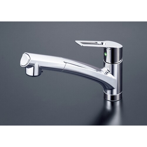 流し台用シングルレバー式混合栓(eレバー)(撥水)