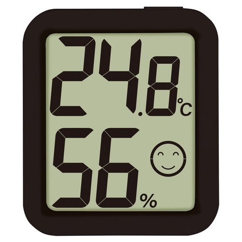 温湿度計 環境チェッカー ブラック