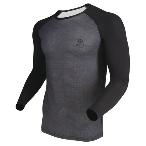 オタフク メッシュクルーネックシャツジググレー L