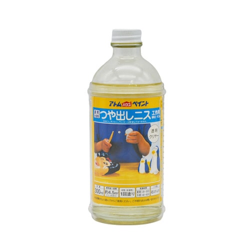 水溶性つや出しニス300MLクリヤー