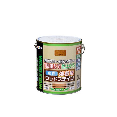 水性強着色ウッドステイン 3L ライトオーク