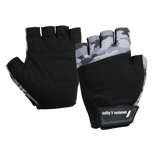 指出しMF手袋 ブラックxカモフラ M