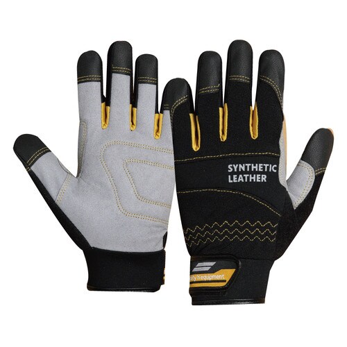 MF手袋 ブラックxゴールド S