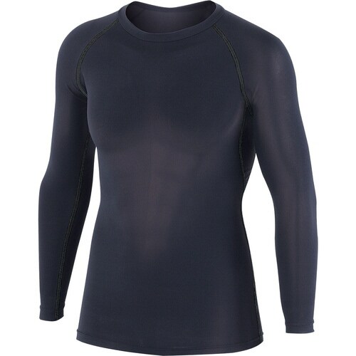 オタフク 冷感消臭長袖ネックシャツ 黒 5L