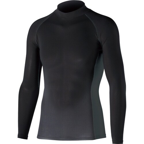 オタフク 冷感消臭長袖ハイネックシャツ黒4L