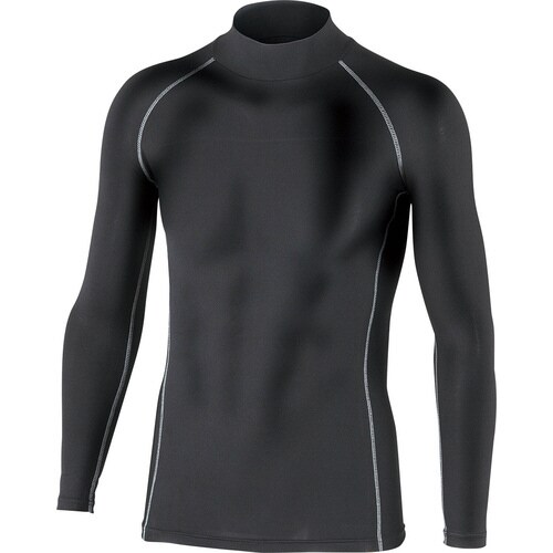 オタフク ハイネックシャツ ブラック 4L