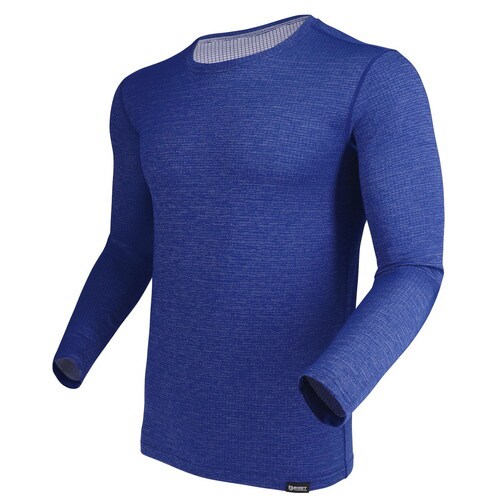 ロングスリーブ クルーネックシャツ 紺 M