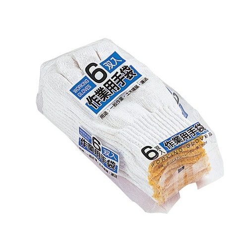 作業手袋紳士用 6双組