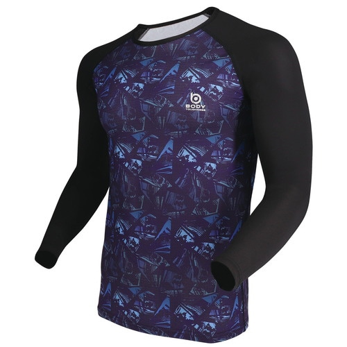 メッシュクルーネックシャツジオパープル S