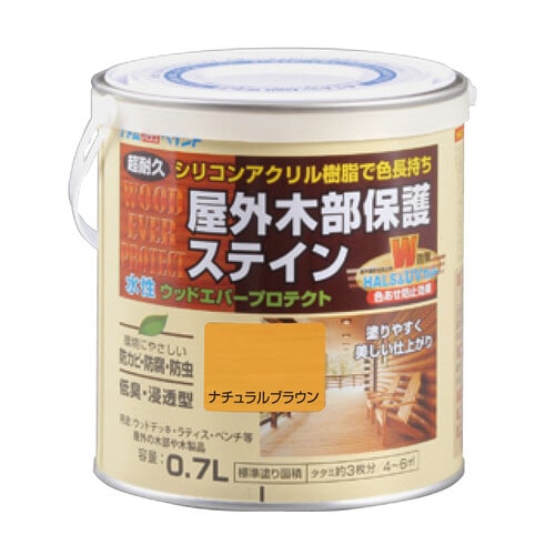 ウッドエバープロテクト0.7L ナチュラルブラウン