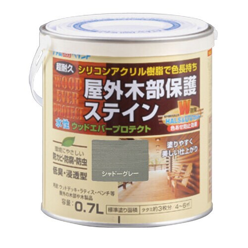 水性ウッドエバープロテクト0.7Lシャドーグレー