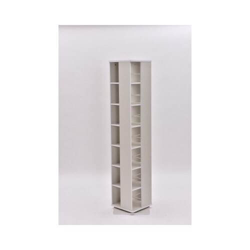 回転コミックラック 7段 ホワイト