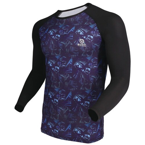 メッシュクルーネックシャツジオパープルLL