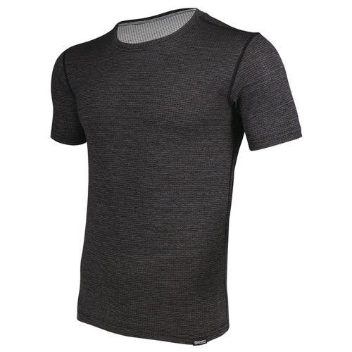 ショートスリーブ クルーネックシャツ黒 LL