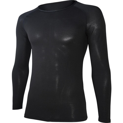 ブラック 3L 3Dロングスリーブ クルー