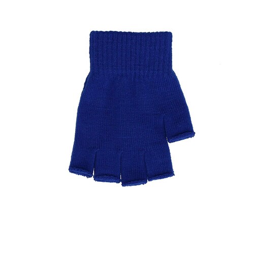 のびのび5本指出手袋 ブルー