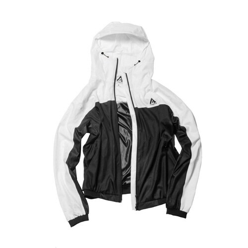 fubar 高撥水フルジップパーカ−黒白3L