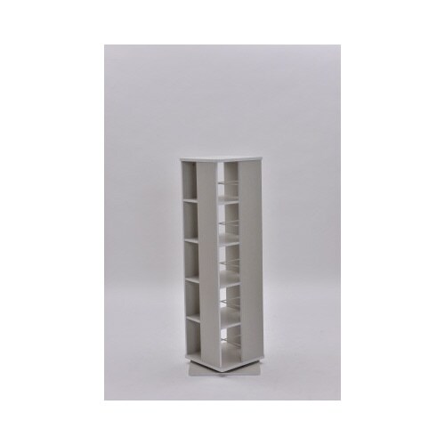 回転コミックラック 5段 ホワイト