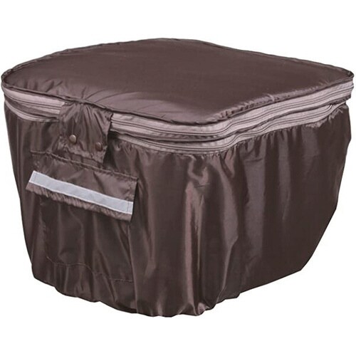 川住 2段式後ろカゴカバー ブラウン