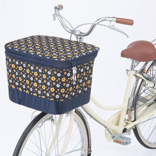 川住 2段式前カゴカバー モダンフラワーOG