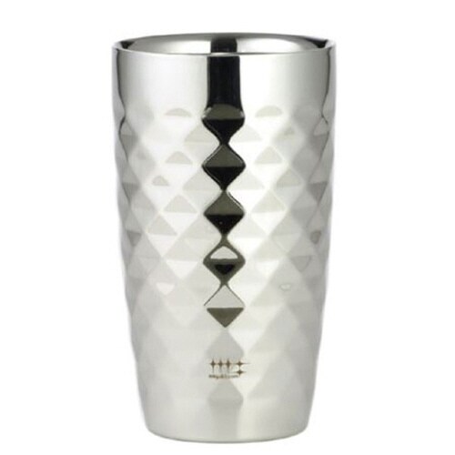 アヅマ 磨き屋 2重ビアタンブラー ダイヤ