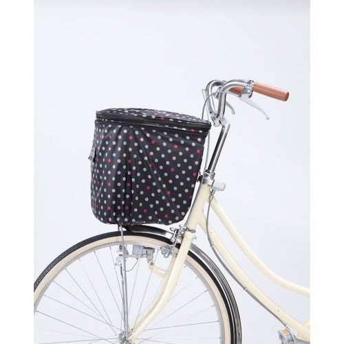 川住 2段式前カゴカバー カラードット