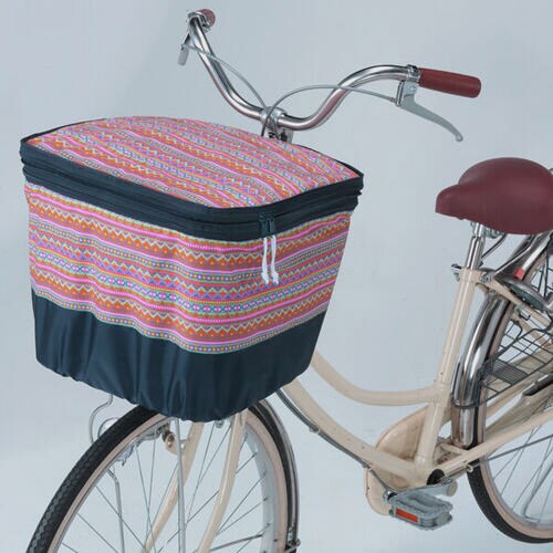 川住 2段式前カゴカバー モダンレッド