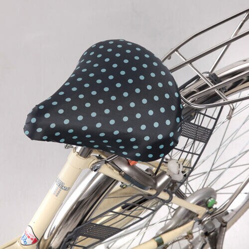 川住 サドルカバー ブラックドット