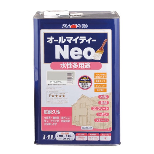 水性オールマイティーネオ14Lマイルドグレー