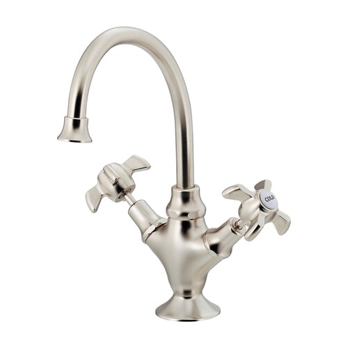 2ハンドル混合栓 ニッケルメッキ