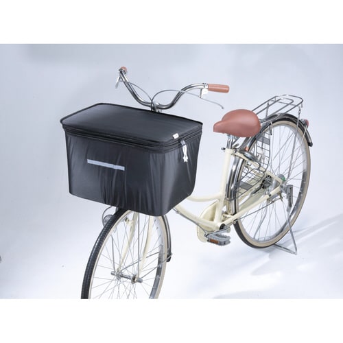 川住 2段前カゴカバー ワイド BK