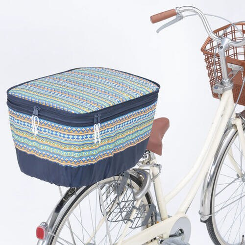 川住 2段後ろカゴカバーネイティブブルー