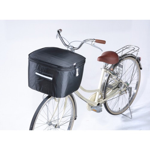 川住 2段式前カゴカバー BK