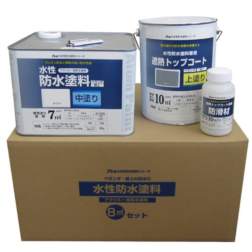 防水セット トップコート 8m2セット
