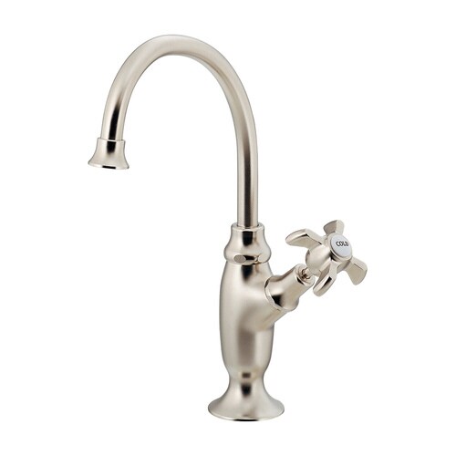 立形スワン水栓 ニッケルメッキ