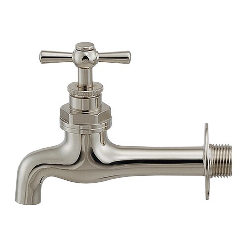 胴長横水栓 ニッケルメッキ