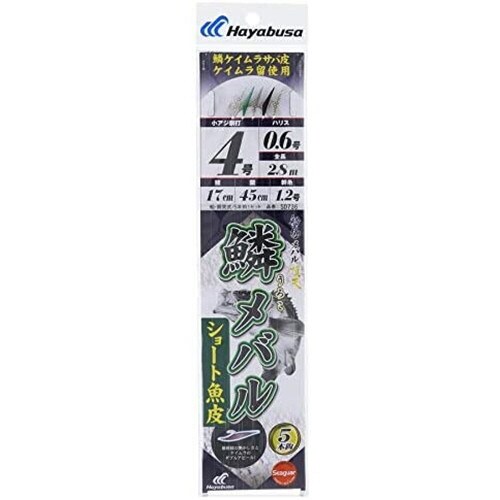 HB 船極 鱗メバル 魚皮5本鈎