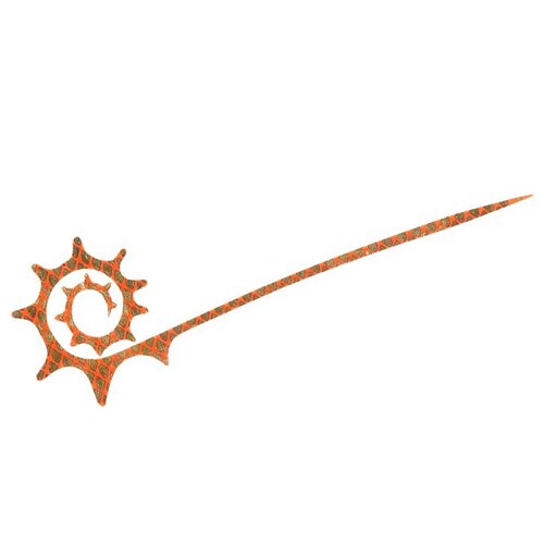 HB ネクタイ ドラゴン キンピカオレンジ