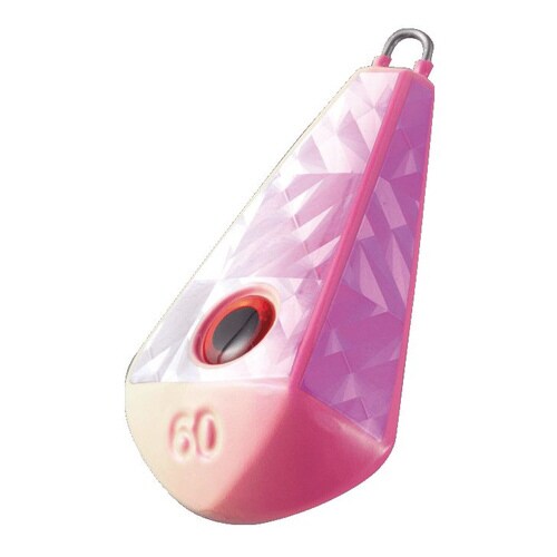 HB 目玉集魚シンカー 舵ピンクグロー